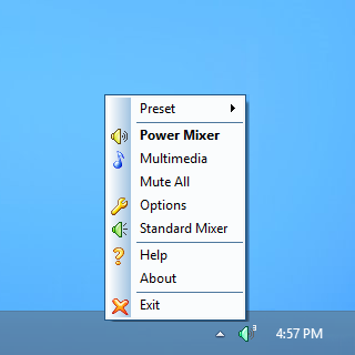 Windows audio mixer - System tray, adjust the sound volume by simply rotating the mouse wheel!
